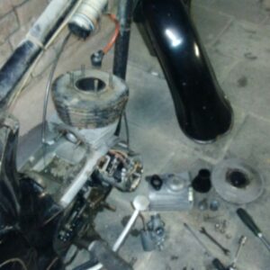 ČZ 125 typ 453 z roku 1961 – Rozebírání 5