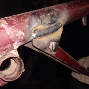 ČZ 175 typ 470 z roku 1968 - Práce na rámu 22 ČZ 175 typ 470 z roku 1968 - Práce na rámu 22