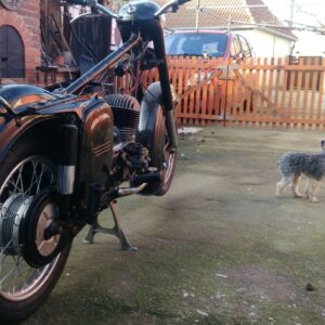 ČZ 125 typ 453 z roku 1961 – Skládání rámu 11