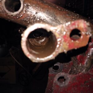 ČZ 175 typ 470 z roku 1968 – Práce na rámu 3