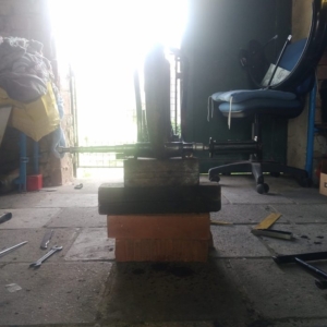 ČZ 125 T z roku 1948 - Práce na rámu 64 ČZ 125 T z roku 1948