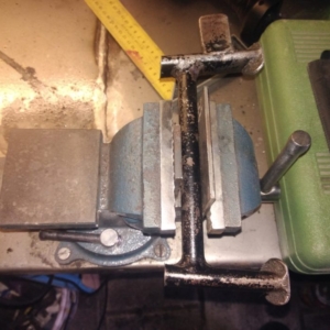 ČZ 125 T z roku 1948 - Práce na rámu 66 ČZ 125 T z roku 1948