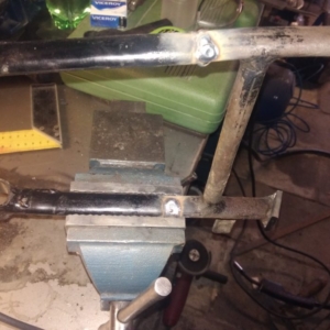 ČZ 125 T z roku 1948 - Práce na rámu 67 ČZ 125 T z roku 1948