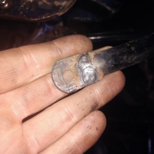 ČZ 125 T z roku 1948 - Práce na rámu 69 ČZ 125 T z roku 1948