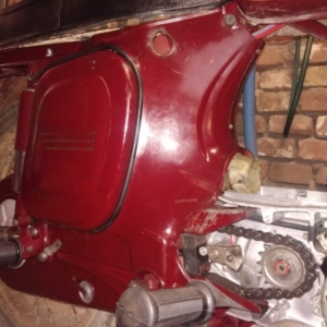 ČZ 175 typ 470 z roku 1968 - Skládání rámu - pokračování 5 ČZ 175 typ 470 z roku 1968