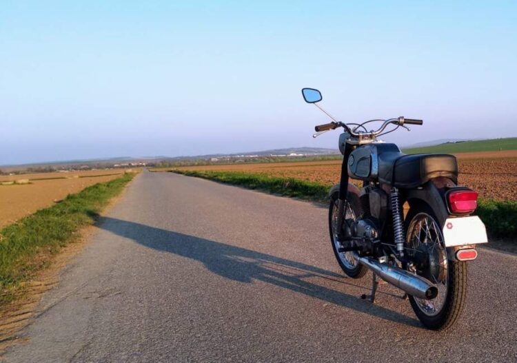 ČZ 175 typ 477 z roku 1970 – První projížďka 3