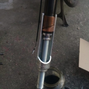 ČZ 125 typ 453 z roku 1961 - Přední vidlice 6 ČZ 125 typ 453 z roku 1961