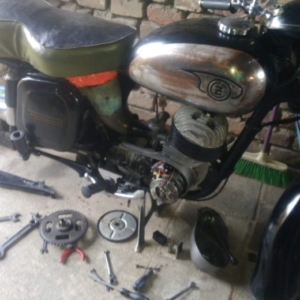 ČZ 125 typ 453 z roku 1961 - Kryt řetězu 17 ČZ 125 typ 453 z roku 1961