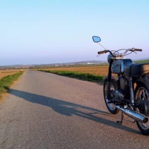 ČZ 175 typ 477 z roku 1970 - První projížďka 9 ČZ 175 typ 477 z roku 1970 - První projížďka 2