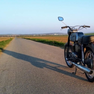 ČZ 175 typ 477 z roku 1970 - První projížďka 381 ČZ 175 typ 477 z roku 1970 - První projížďka 381