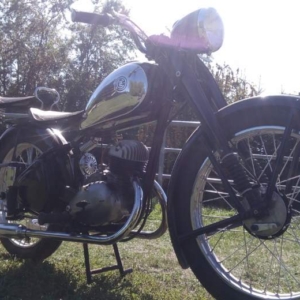 ČZ 150 C z roku 1951 - První projížďka 166 ČZ 150 C z roku 1951 - První projížďka 166