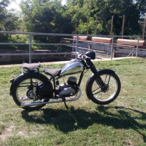 ČZ 150 C z roku 1951 - První projížďka 159 ČZ 150 C z roku 1951 - První projížďka 159