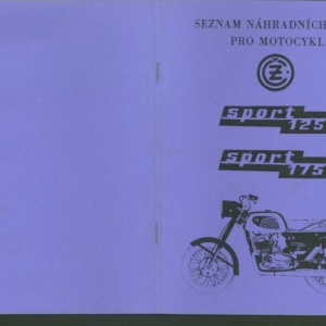 Katalog ND ČZ 125/476, 175/477 rok vydání 1975