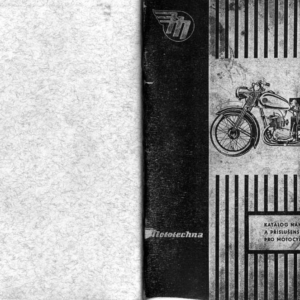 Katalog ND ČZ 125 B, 125 T rok vydání 1957