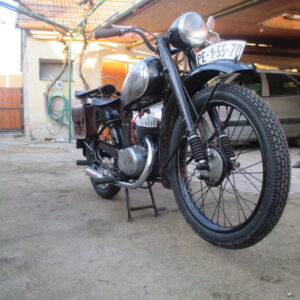 ČZ 125 T z roku 1948 – Kožené brašny 2