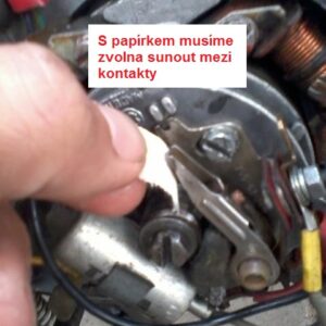 Seřízení zapalování pionýr – předstih 7