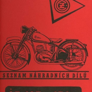 Katalog ND ČZ 125 C, 150 C rok vydání 1951