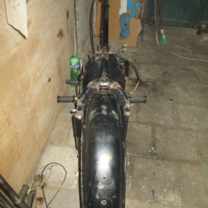 ČZ 125 typ 453 z roku 1961 - Zadní blatník a podsedlové plechy 19 ČZ 125 typ 453 z roku 1961 - Zadní blatník a podsedlové plechy 19