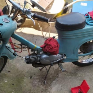 Jawa 50 typ 555 z roku 1959 - Oživení 10 Jawa 50 typ 555 z roku 1959 - Oživení 10