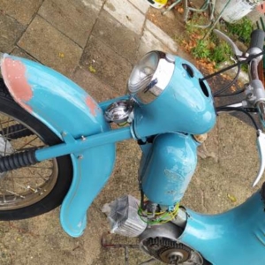 Jawa 50 typ 555 z roku 1959 - Skládání předku motocyklu 182 Jawa 50 typ 555 z roku 1959 - Skládání předku motocyklu 182