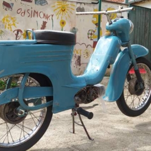 Jawa 50 typ 555 z roku 1959 – Vrácení původní barvy 112 Jawa 50 typ 555 z roku 1959 – Vrácení původní barvy 112