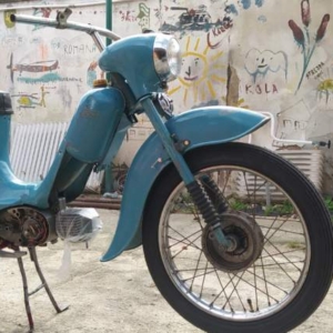 Jawa 50 typ 555 z roku 1959 – Vrácení původní barvy 114 Jawa 50 typ 555 z roku 1959 – Vrácení původní barvy 114