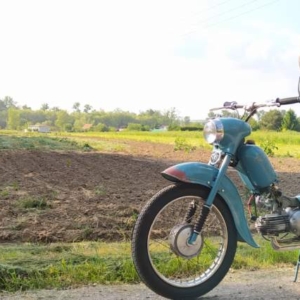 Jawa 50 typ 555 z roku 1959 - První větší projížďka 19 Jawa 50 typ 555 z roku 1959 - První větší projížďka 19