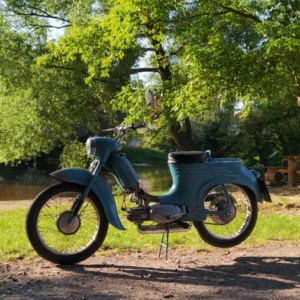 Jawa 50 typ 555 z roku 1959 - Záběh motoru 27 Jawa 50 typ 555 z roku 1959 - Záběh motoru 27