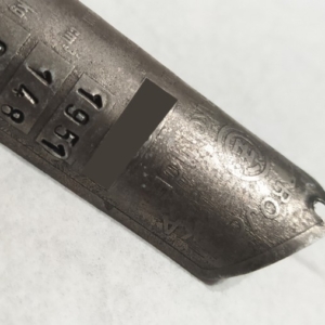 ČZ 150 C z roku 1951 - Výrobní štítek 218 ČZ 150 C z roku 1951 - Výrobní štítek 218