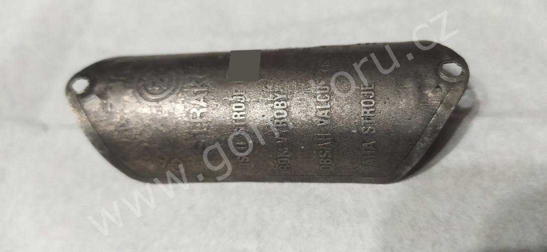 ČZ 150 C z roku 1951 - Výrobní štítek 215 ČZ 150 C z roku 1951 - Výrobní štítek 215