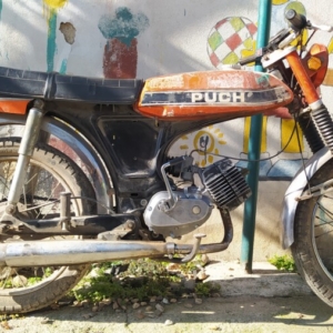 Puch Monza 4S z roku 1977 - Vsazení motoru 105 Puch Monza 4S z roku 1977 - Vsazení motoru 105