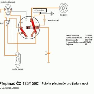 Obrázek zapojení ČZ 125/150 C upravený