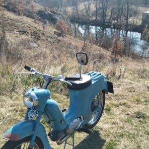 Jawa 50 typ 555 z roku 1959 - Jaro 2022 - První projížďka 33 Jawa 50 typ 555 z roku 1959 - Jaro 2022 - První projížďka 33