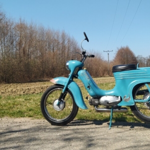 Jawa 50 typ 555 z roku 1959 - Jaro 2022 - První projížďka 36 Jawa 50 typ 555 z roku 1959 - Jaro 2022 - První projížďka 36