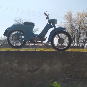 Jawa 50 typ 555 z roku 1959 - Jaro 2022 - První projížďka 39 Jawa 50 typ 555 z roku 1959 - Jaro 2022 - První projížďka 39