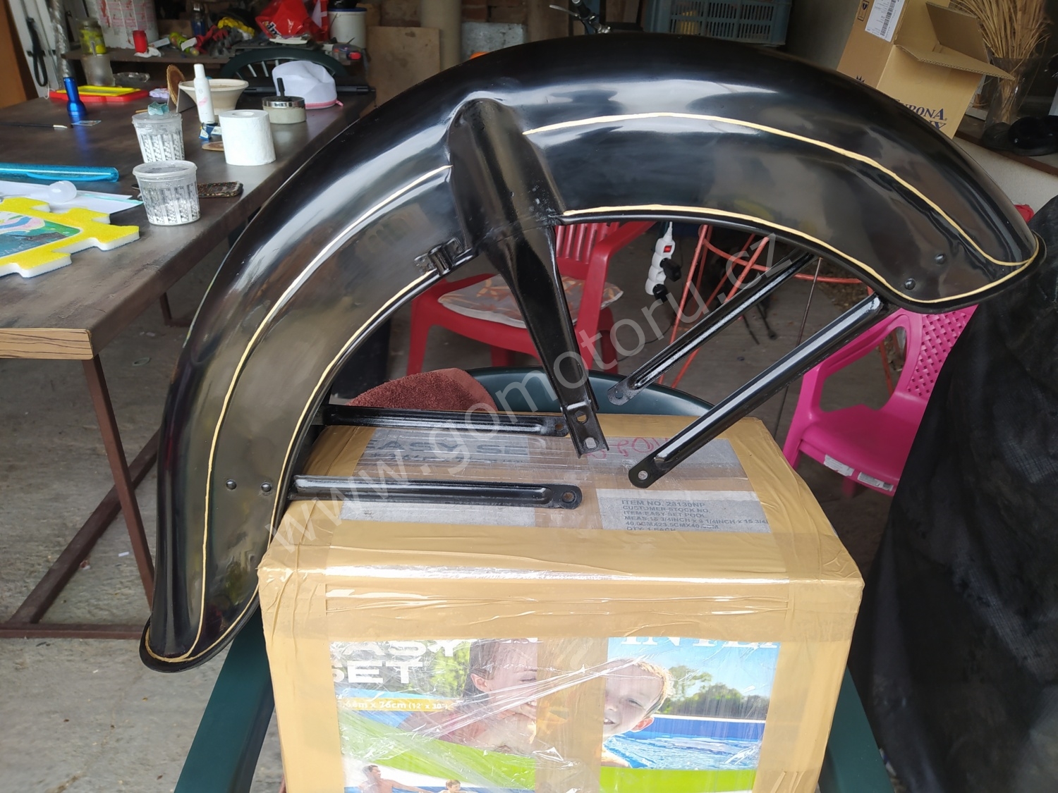 ČZ 125 typ 453 z roku 1961 - Přeleštění laku 146 ČZ 125 typ 453 z roku 1961 - Přeleštění laku 146