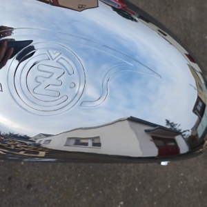 Chromování nádrže - ČZ 125 typ 453 z roku 1961 256 Chromování nádrže - ČZ 125 typ 453 z roku 1961 256