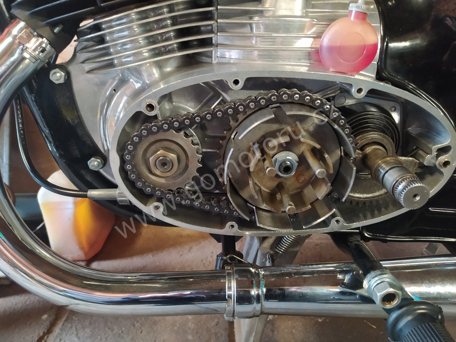 ČZ 125 typ 453 z roku 1961 - Skládání spojky 263 ČZ 125 typ 453 z roku 1961 - Skládání spojky 263