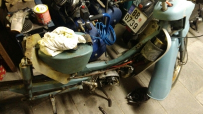 Jawa 50 typ 20 z roku 1978 - Rozebírání 1 Jawa 50 typ 20 z roku 1978 - Rozebírání 1