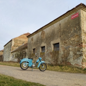 Jawa 50 typ 555 z roku 1959 - První projížďka 2023 14 Jawa 50 typ 555 z roku 1959 - První projížďka 2023 14