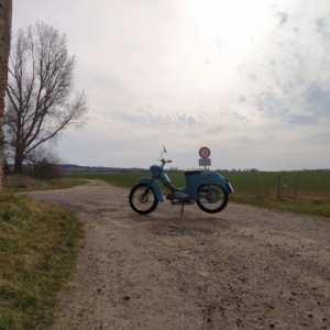 Jawa 50 typ 555 z roku 1959 - První projížďka 2023 15 Jawa 50 typ 555 z roku 1959 - První projížďka 2023 15