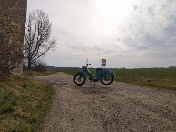 Jawa 50 typ 555 z roku 1959 – První projížďka 2023 [2]