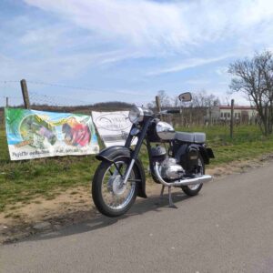 ČZ 125 typ 453 z roku 1961 – První jízda po renovaci [1]