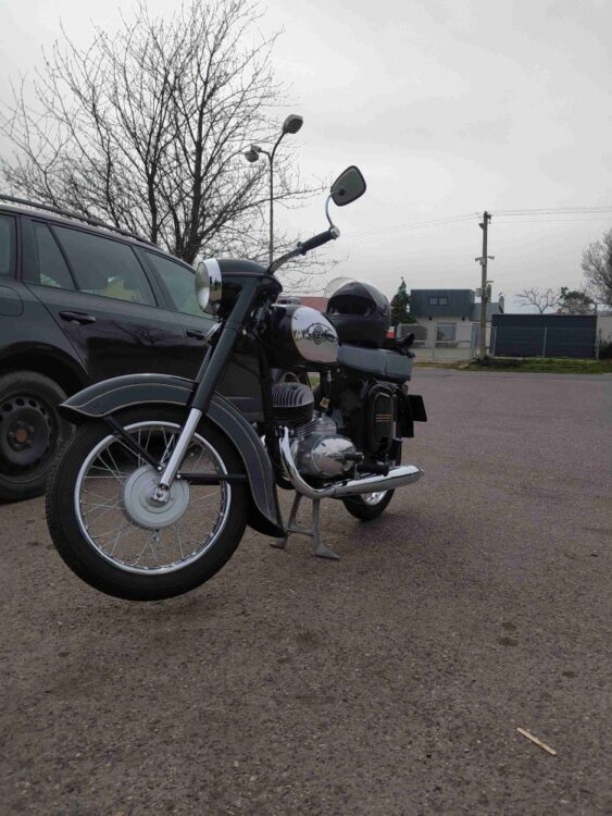 ČZ 125 typ 453 z roku 1961 – První okruh po renovaci 3