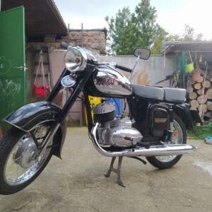 ČZ 125 typ 453 z roku 1961 – Testovací jízda po opravách 1