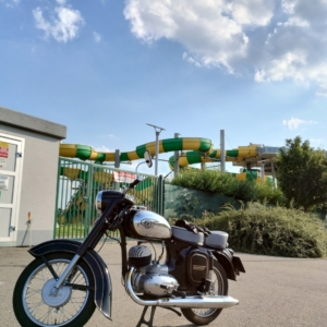 ČZ 125 typ 453 z roku 1961 - Projížďka 10 5 ČZ 125 typ 453 z roku 1961 - Projížďka 10 5