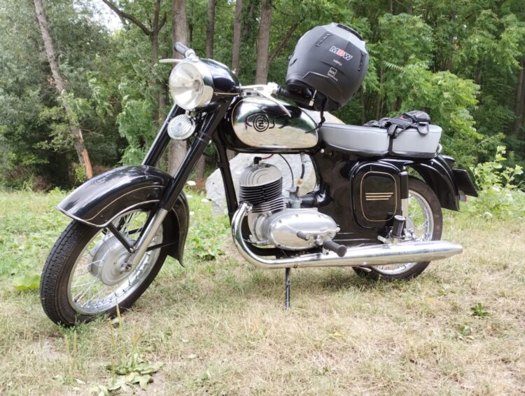 ČZ 125 typ 453 z roku 1961 – Testovací jízda po opravách 2 [2]