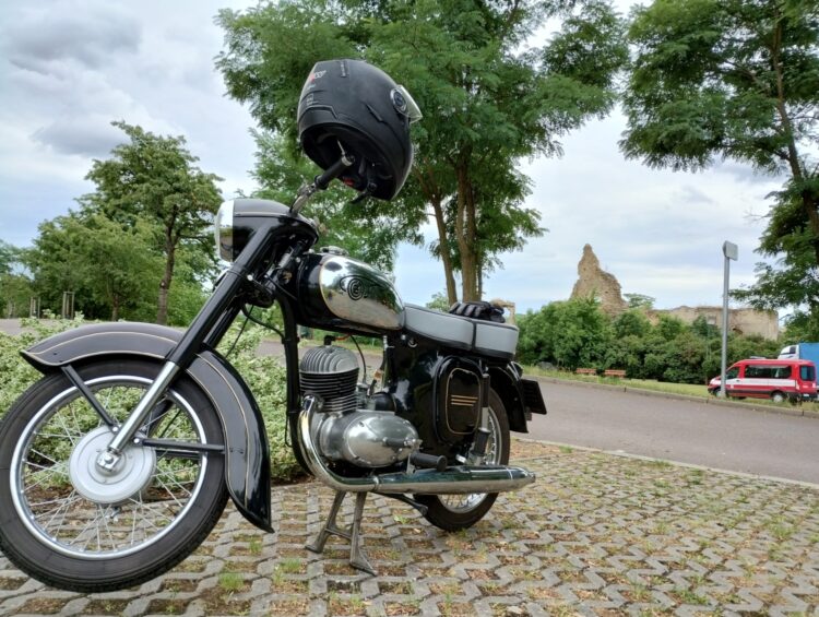 ČZ 125 typ 453 z roku 1961 – Testovací jízda po opravách 3 [1]