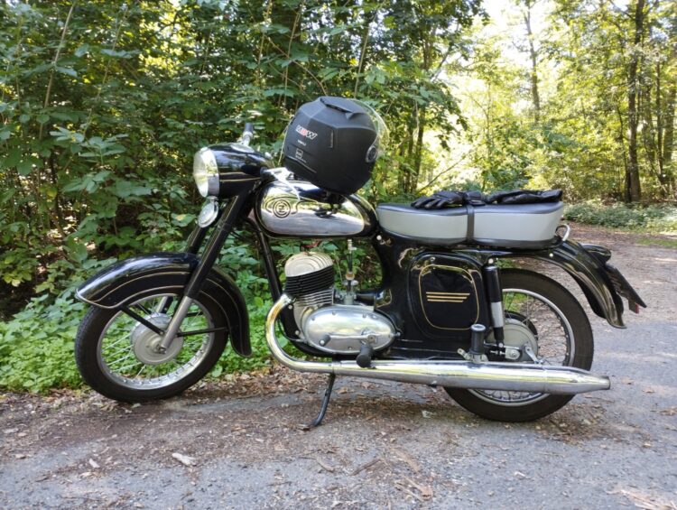 ČZ 125 typ 453 z roku 1961 – Testovací jízda po opravách 4 [1]
