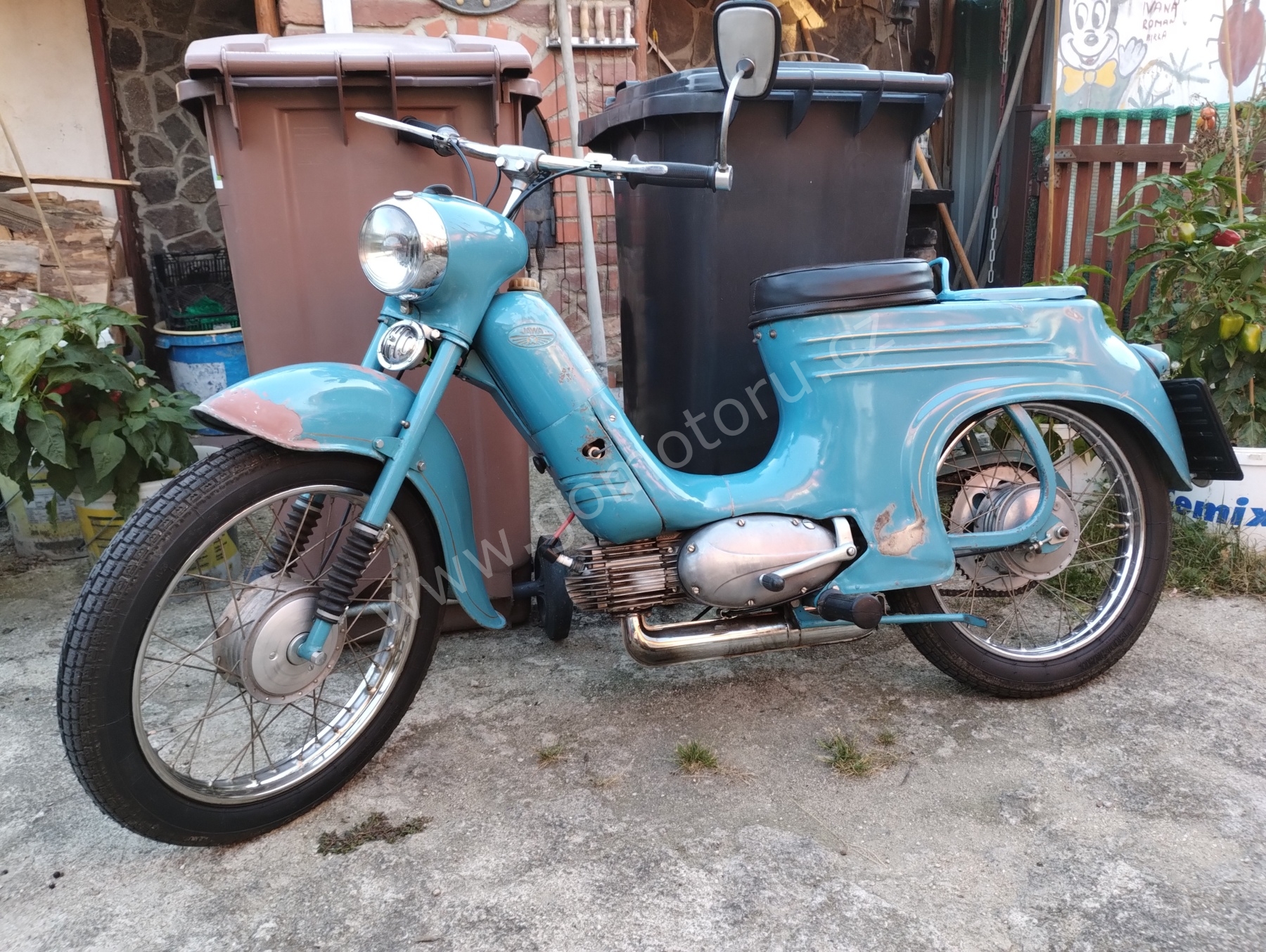 Jawa 50 typ 555 z roku 1959 - Poslední jízda v roce 2023 16 Jawa 50 typ 555 z roku 1959 - Poslední jízda v roce 2023 16